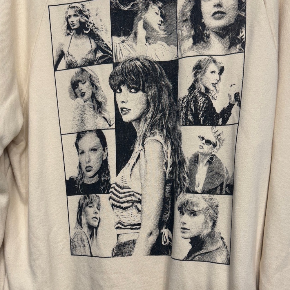 Taylor Swift The Eras Tour Beige Hoodie - Picture 3 of 4
